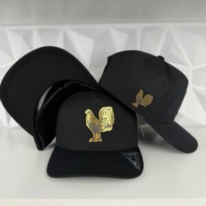 Gold Gallo Placa Gorra-Negra